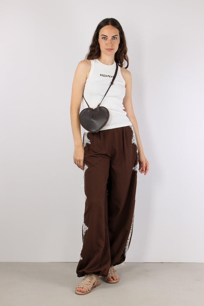 Pantalone Baloon Banda Pizzo Moro
