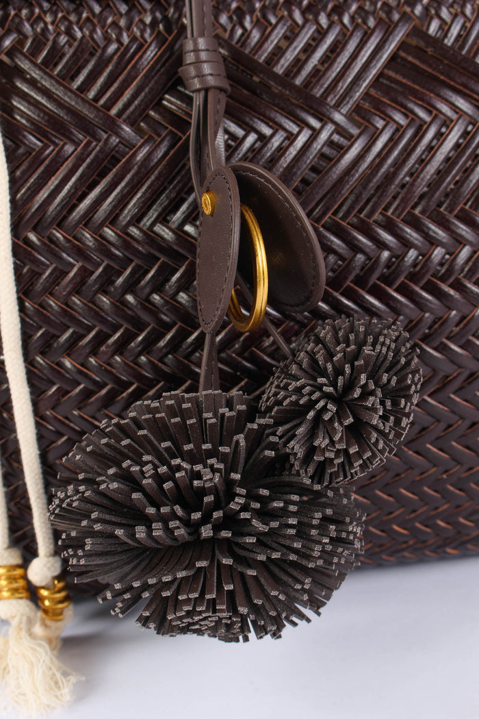 Paloma Shopping Pelle Intrecci Choco-8