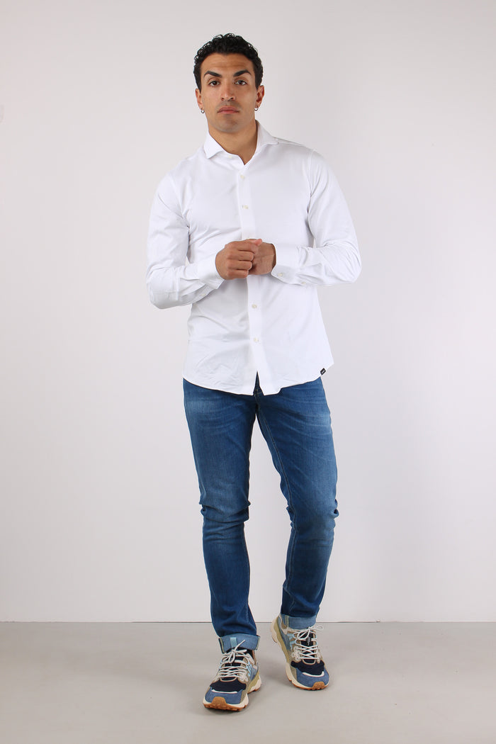 Camicia Technical Piquet Bianco-4