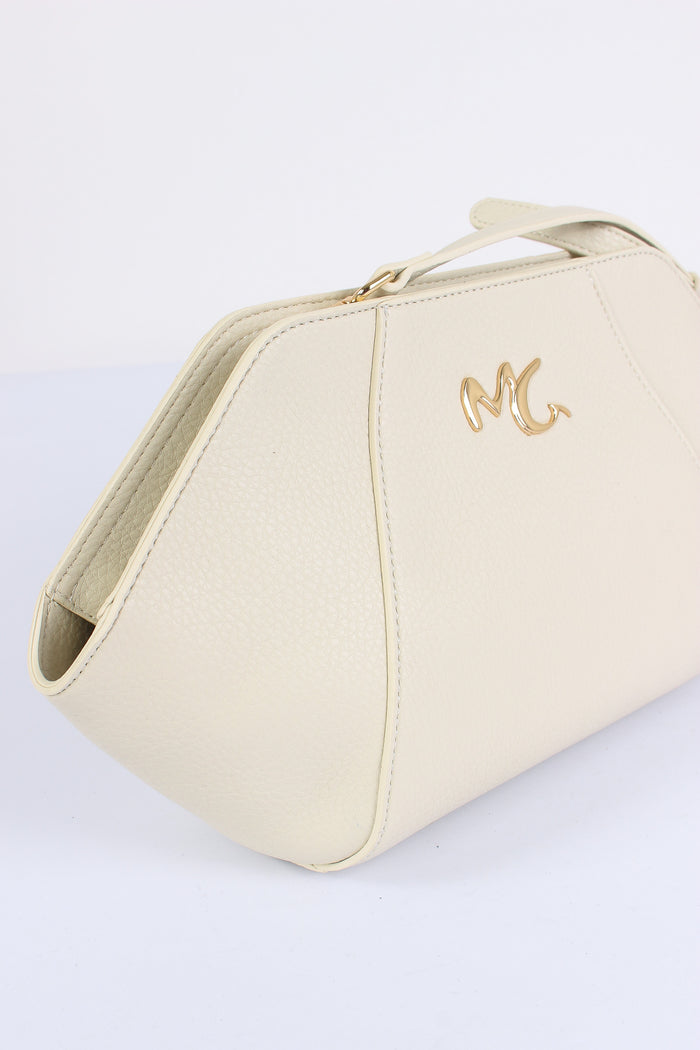 Pochette Rigida Logo Avorio-5