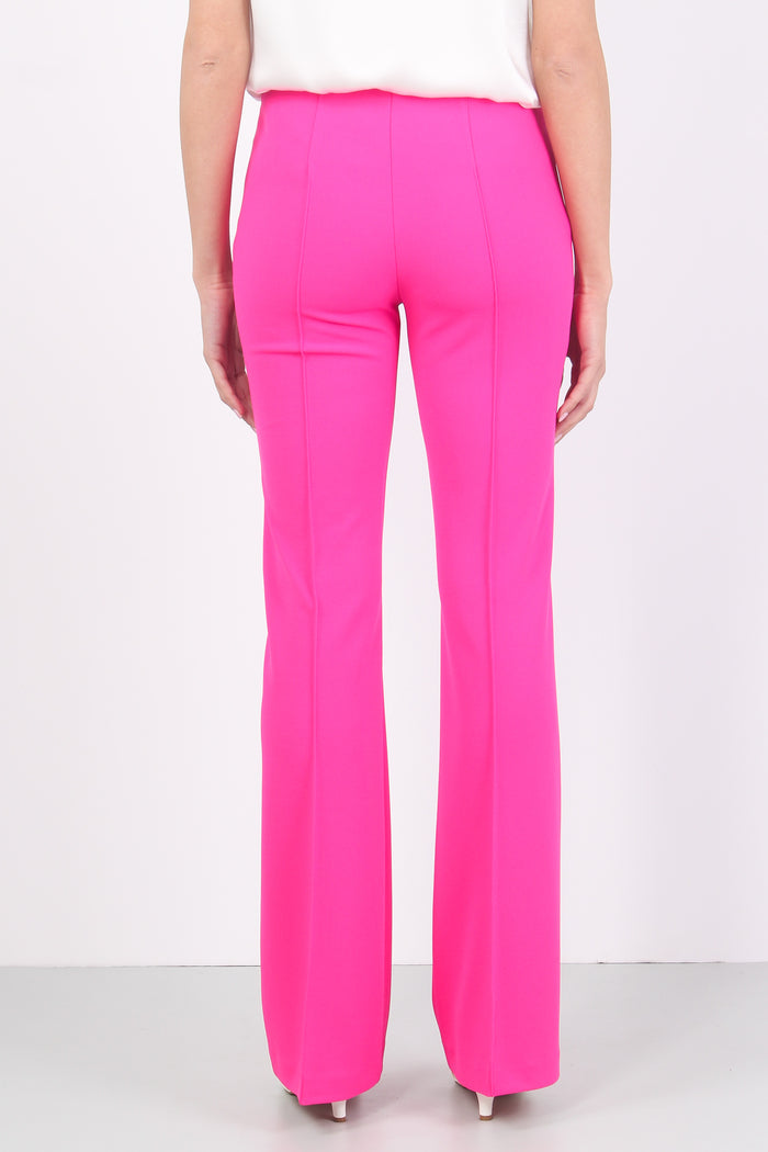 Pantalone Svasato Tessuto Tecn Pink Camelia-3