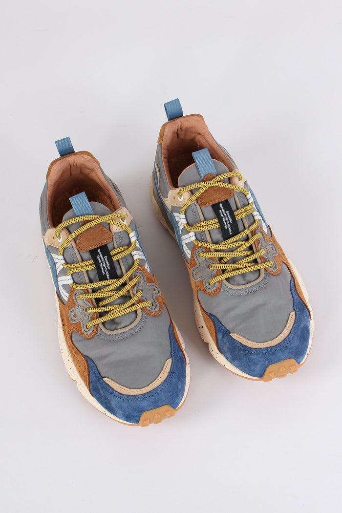 Sneakers Yamano Suede Nylon Brown/petrol-4