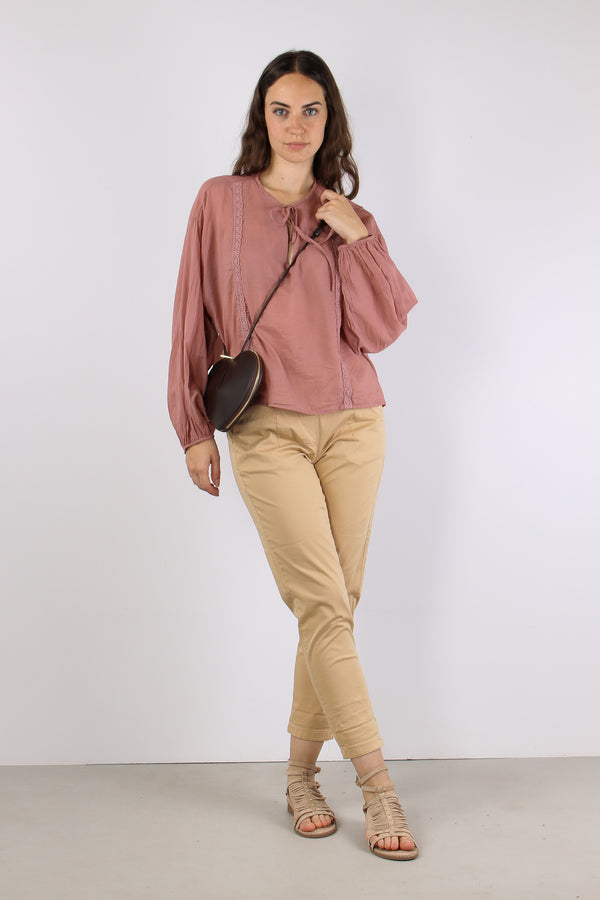 Chino Elastico Cotone Leggero Miele