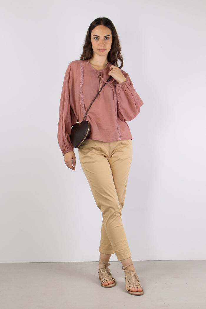 Chino Elastico Cotone Leggero Miele