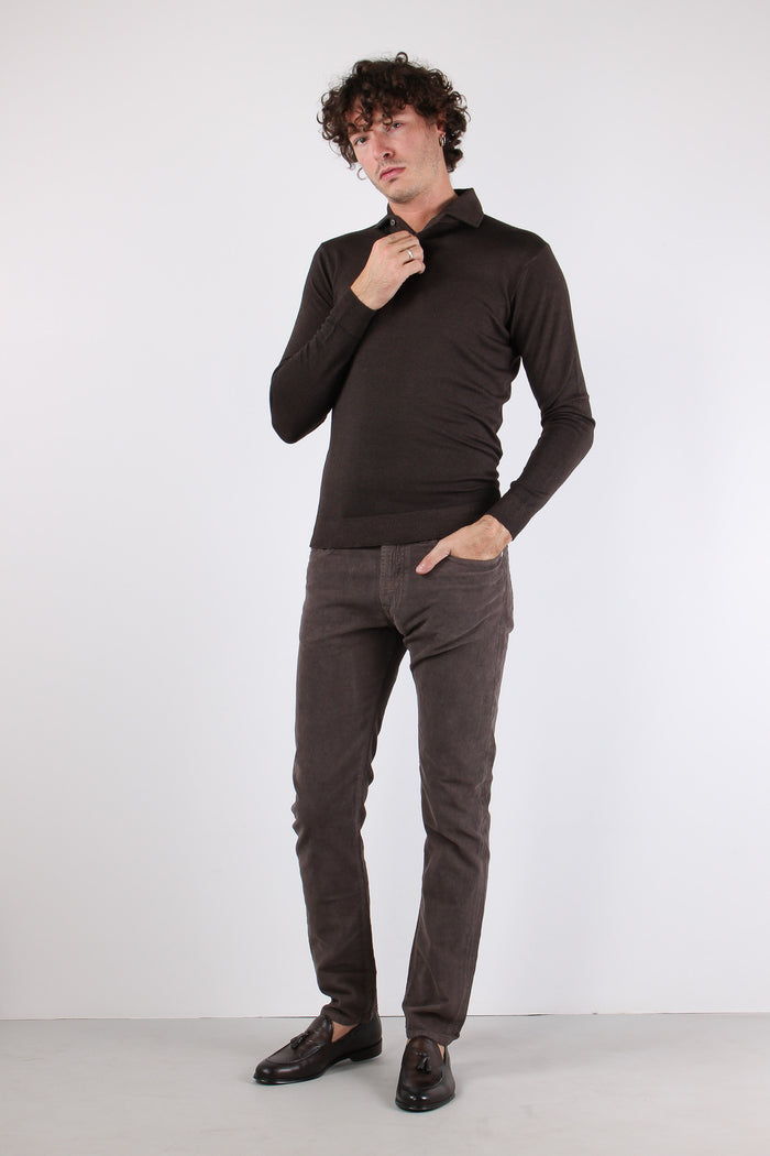 Pantalone Velluto Millerighe Read Choco