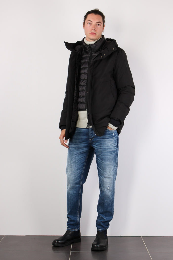 Parka Nylon Liscio Black-4