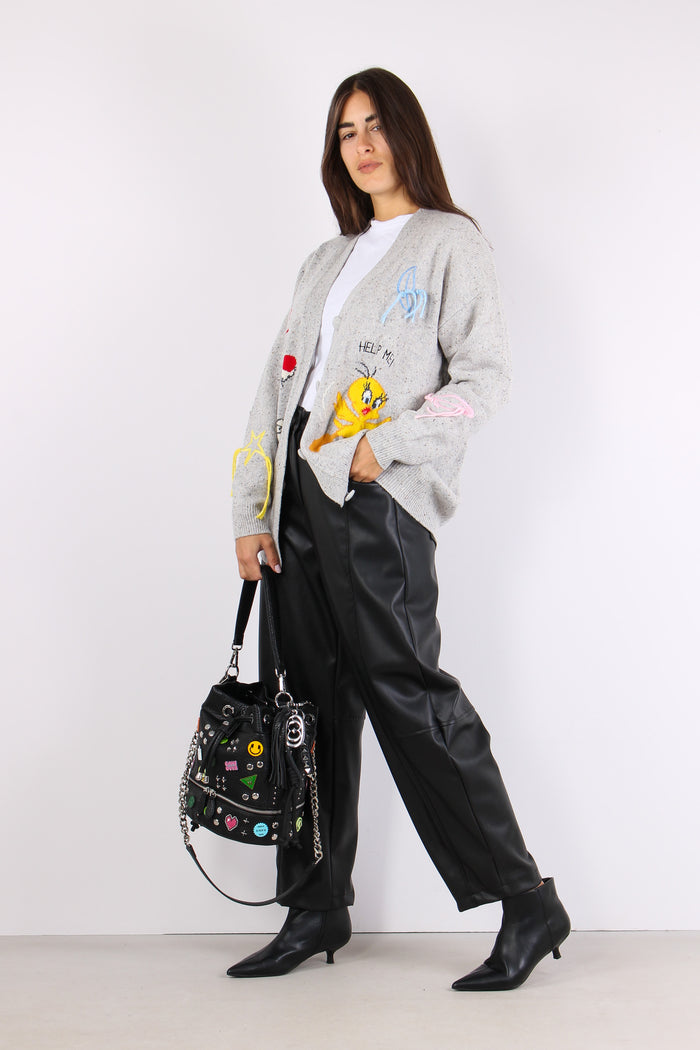 Cardigan Titti Silvestro Grigio