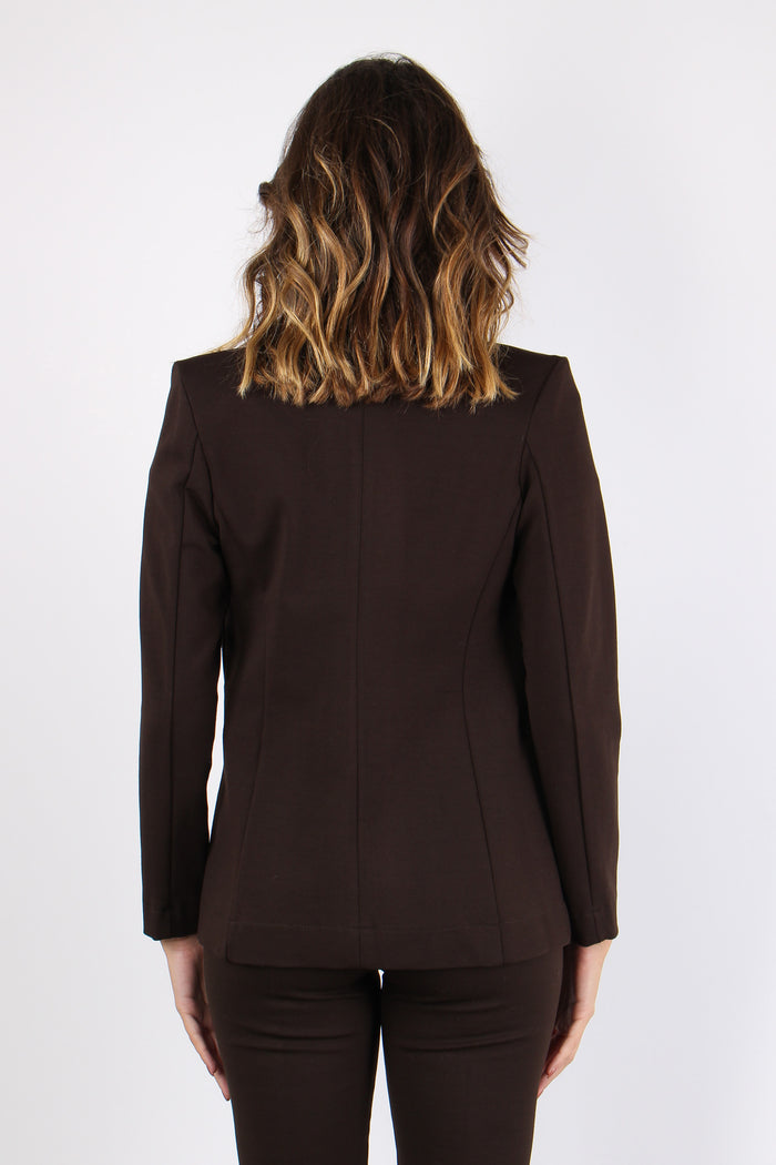 Giacca 1 Bottone Punto Milano Moro-4