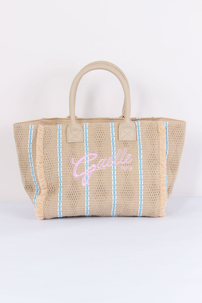 Shopping Canvas Logo Beige