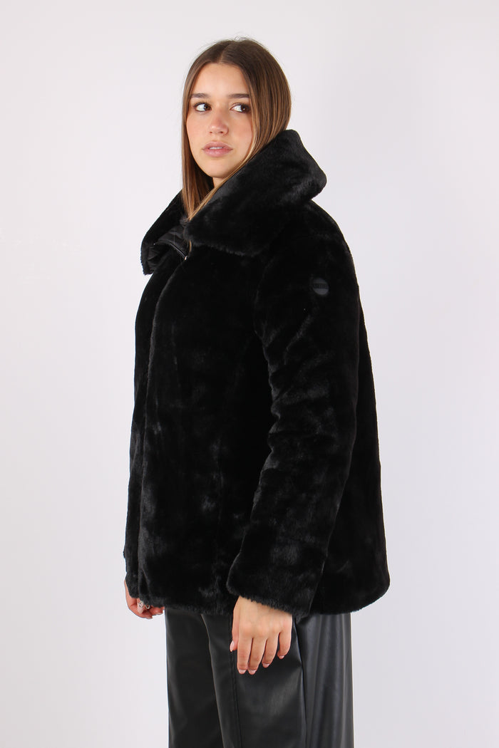 Ecopelliccia Reversibile Nero-7