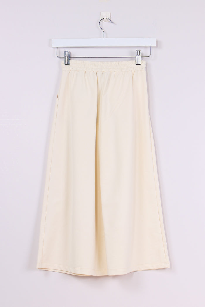 Pantalone Coulisse Palazzo Almond Milk-3