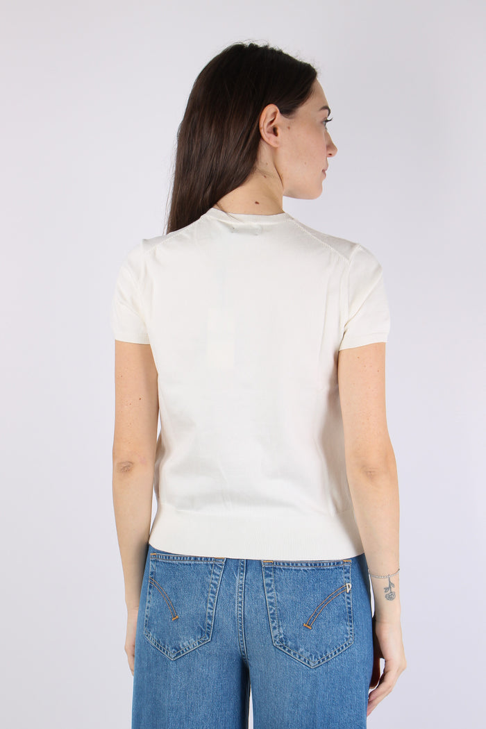 Pullover Manica Corta Cream-4
