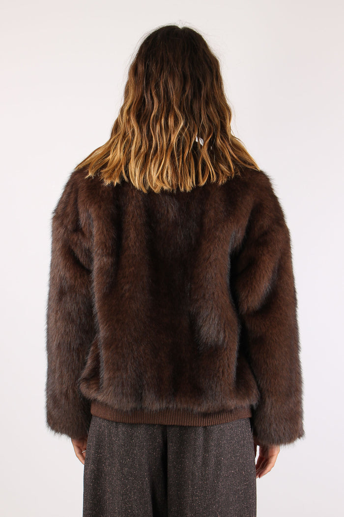 Bomber Pelliccia Moro-5