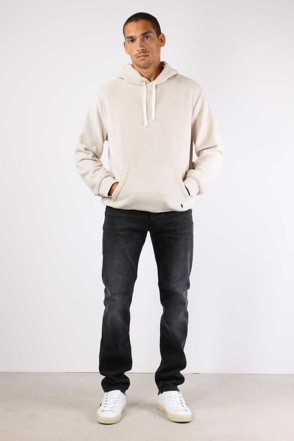 Felpa Cappuccio Pile Khaki Stone