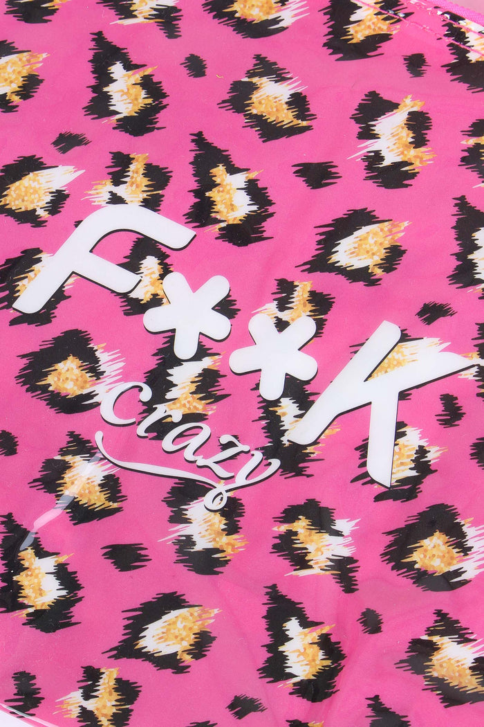 Mini Shopping Pvc Animalier Fucsia-4