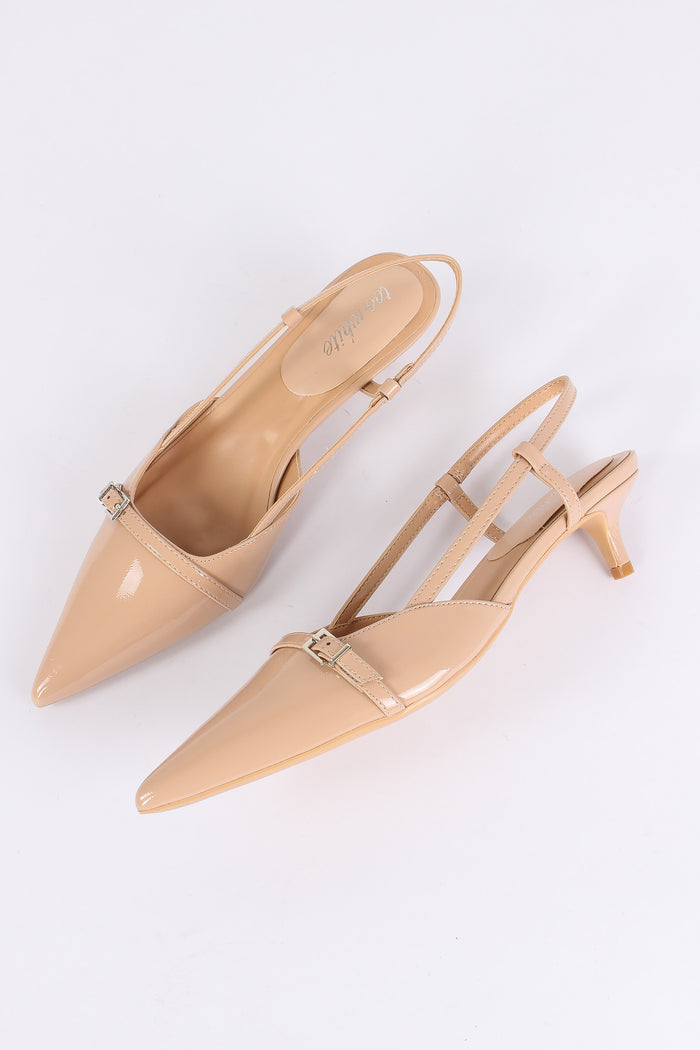 Chanel Tacco Basso Fibbia Nude-2