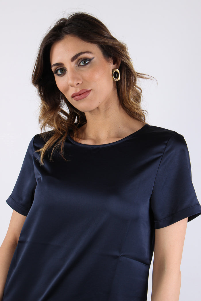 Wkdzona T-shirt Bimateriale Blu-8