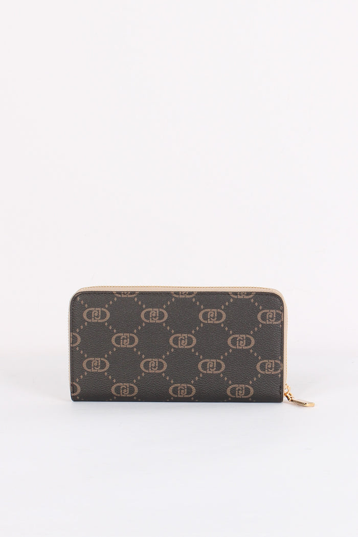 Portafoglio Zip Around Grande Neutro-3