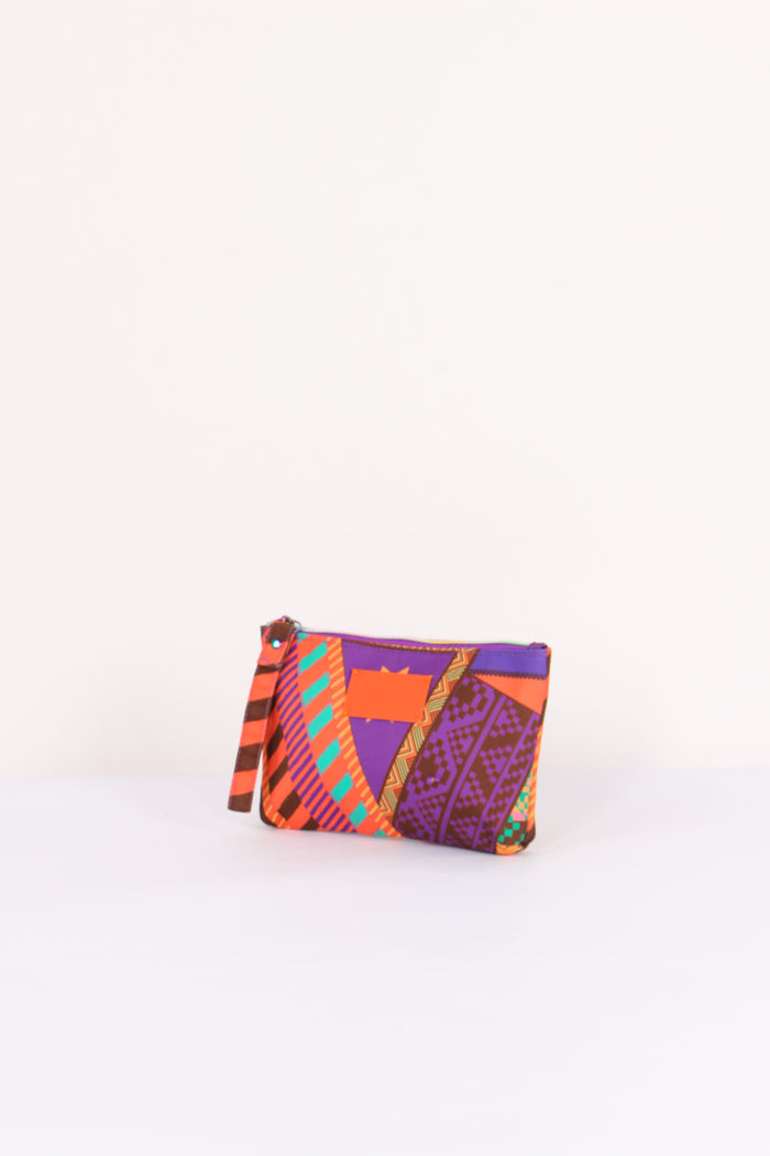 Pochette Mini Fantasia Viola/arancio-2