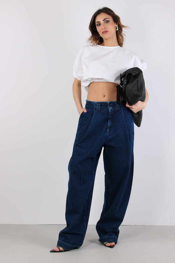 Camicia Stondata Cotone Optic White-3