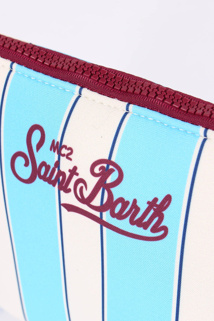 Aline Pochette Righe Azzurro-6