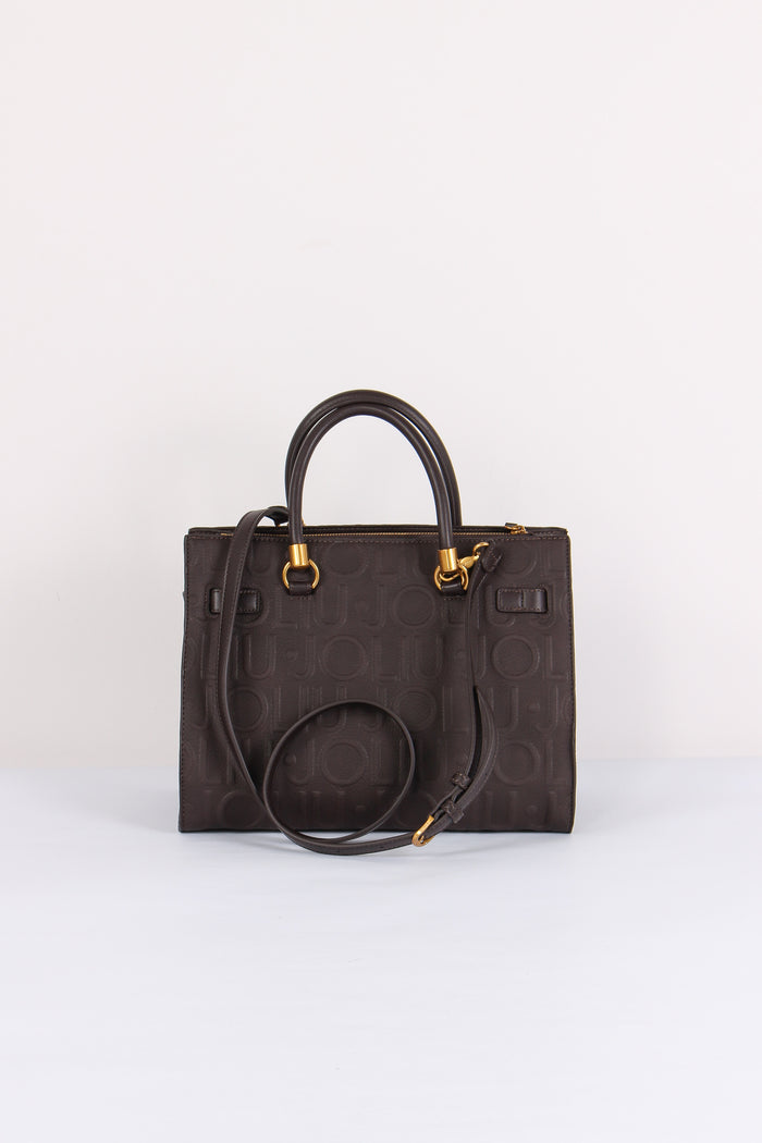 Shopping Logo 3d Deep Brown-3