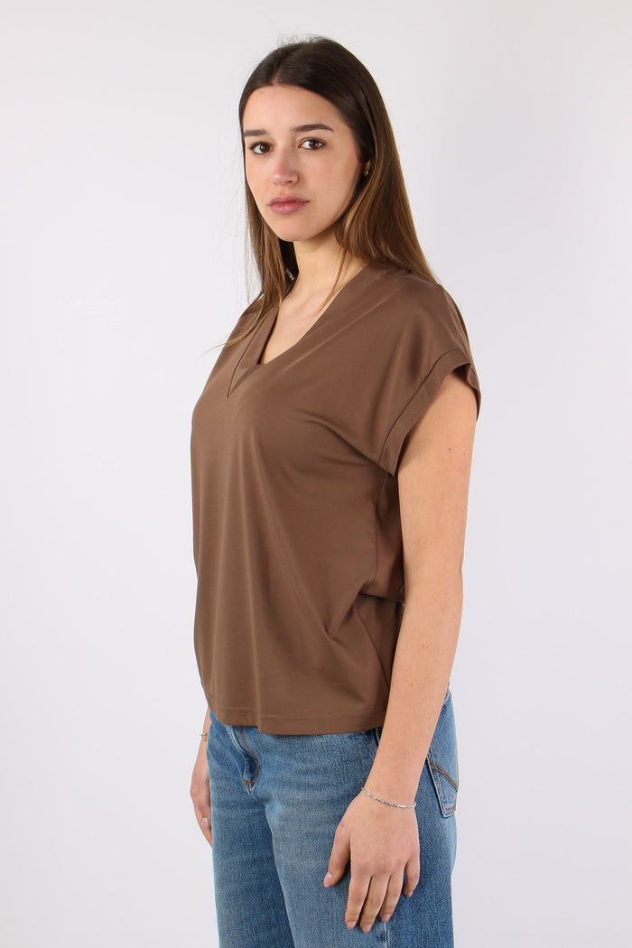 T-shirt Scavo V Over Avana-3