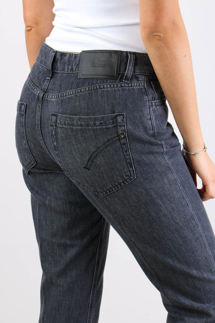 Koons Denim Loose Bottone Gioiello Nero-11