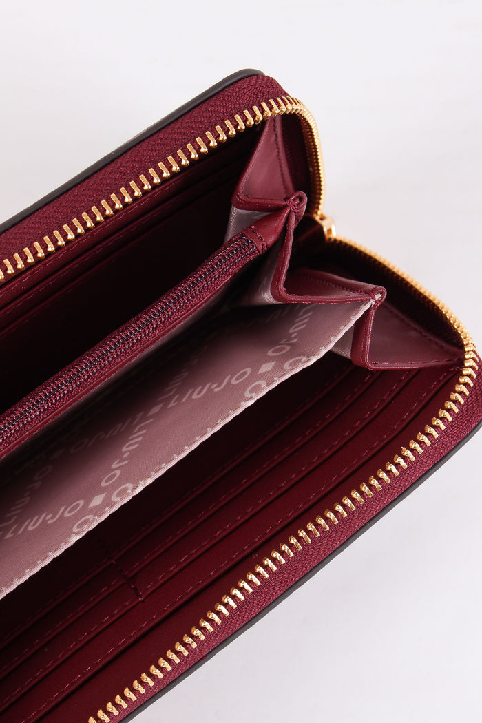 Portafoglio Zip Around Red Wine-6