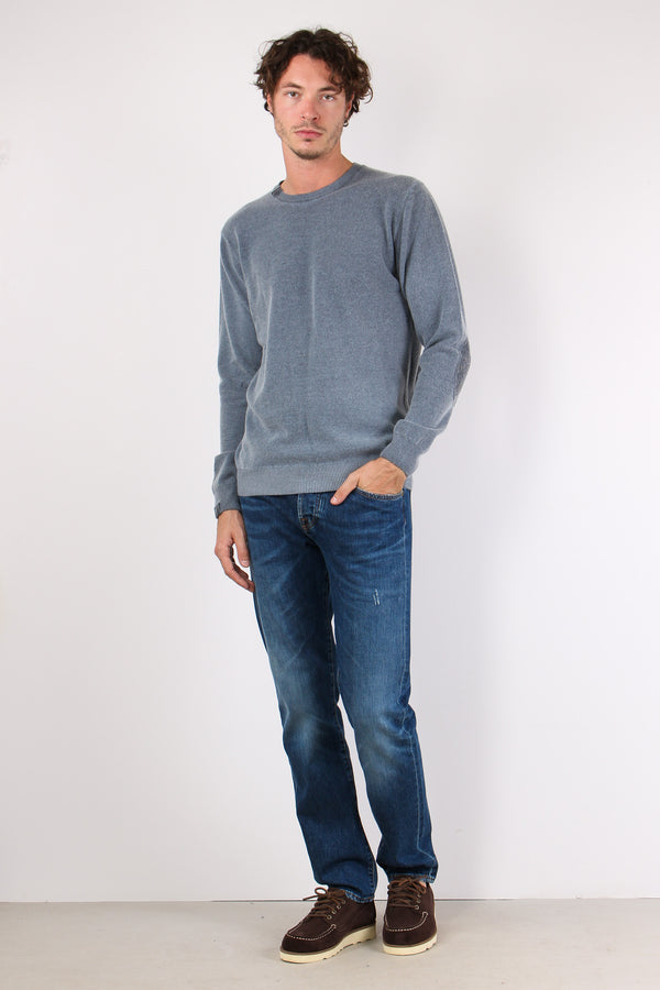 Maglia Girocollo Toppa Fantasi Blu