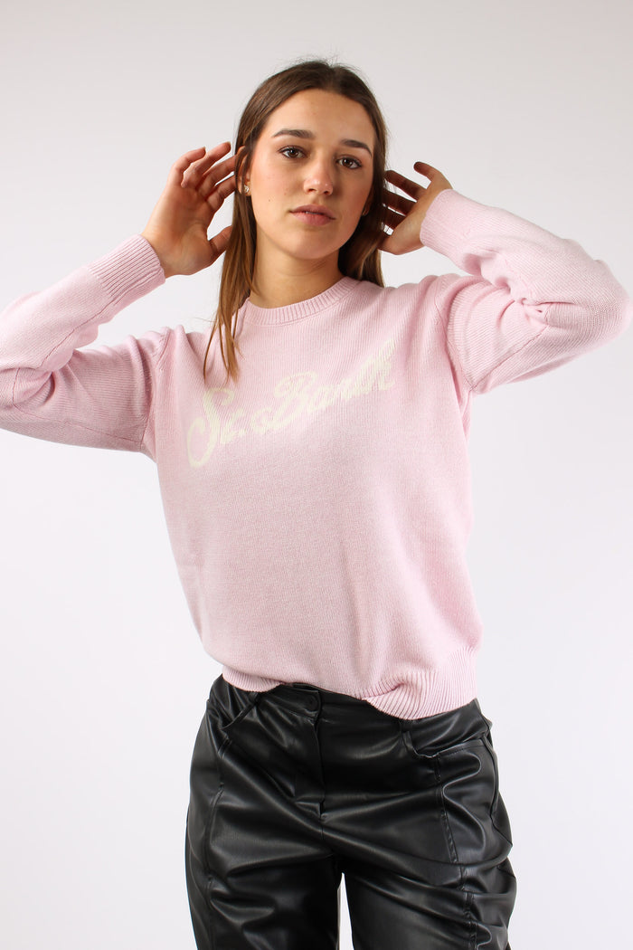 Girocollo Scritta St Barth Rosa-3