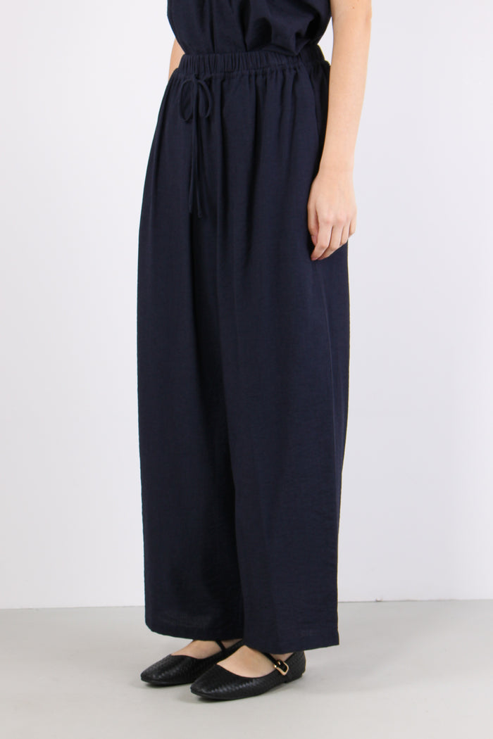 Pantalone Coulisse Blu Navy-3