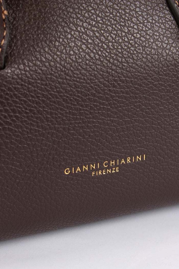 Gemma Mini Bag Bimateriale Espresso/cognac-5