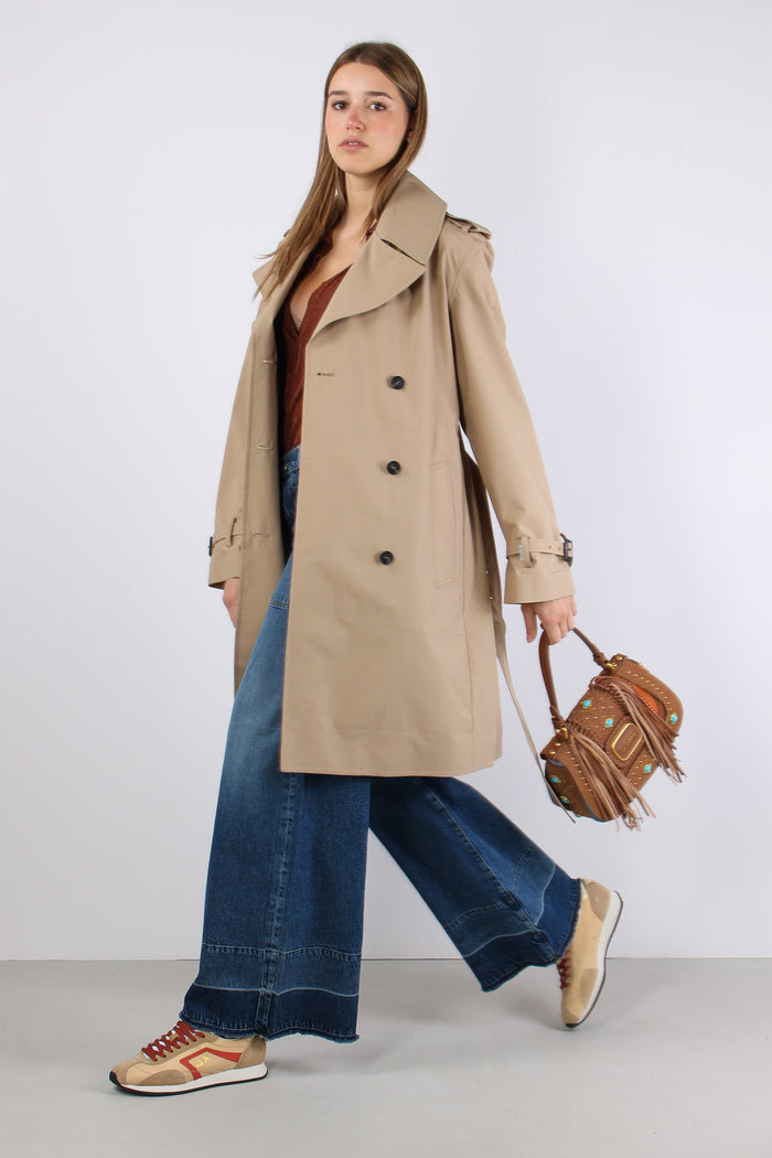 Talya Trench Medio Stardust Beige-5