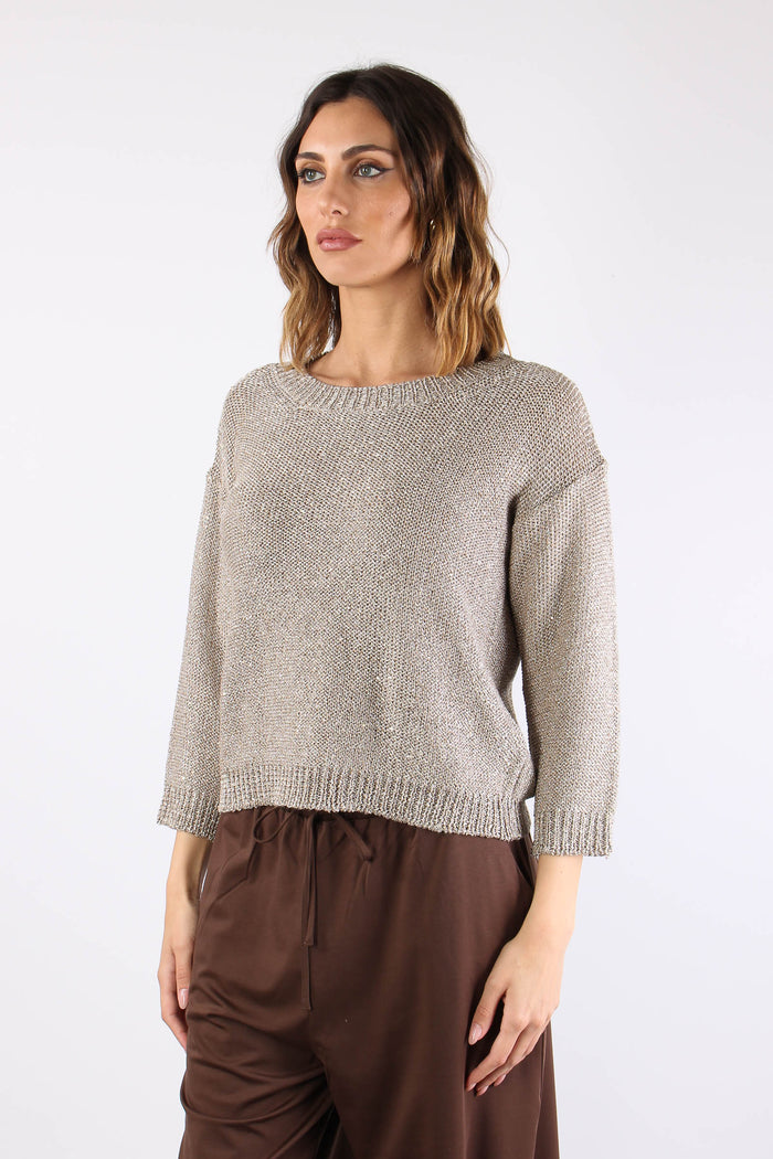 Gelada Maglia M/l Lurex Sand-3