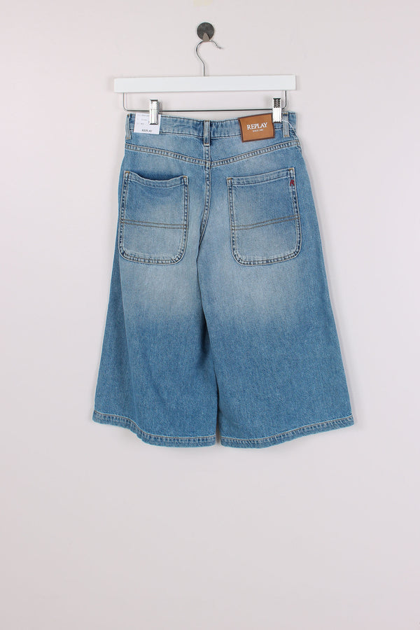 Bermuda Vita Alta Denim Denim-2