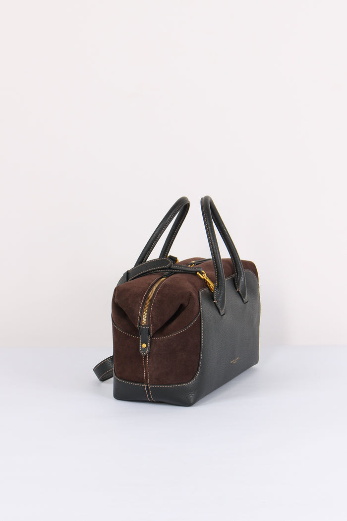 Gemma Maxi Bag Bimateriale Nero/moka-5