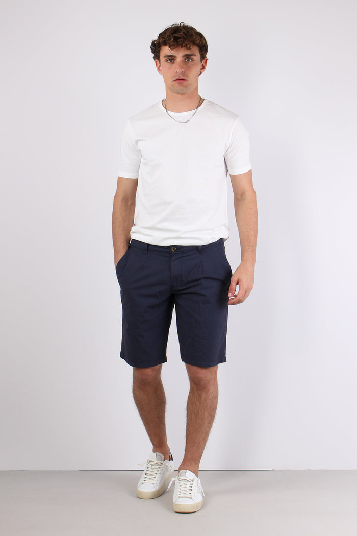 Bermuda Cotone Leggero Pence Navy