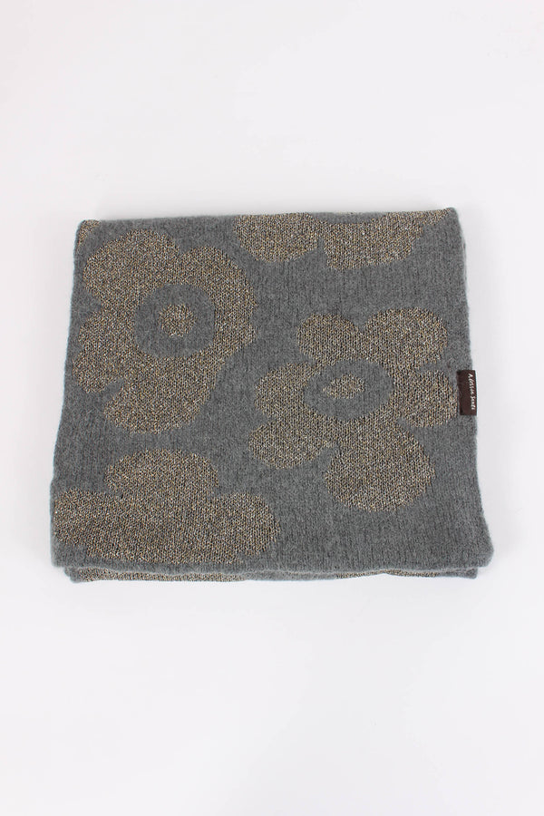 Sciarpa Fiori Grigio Scuro