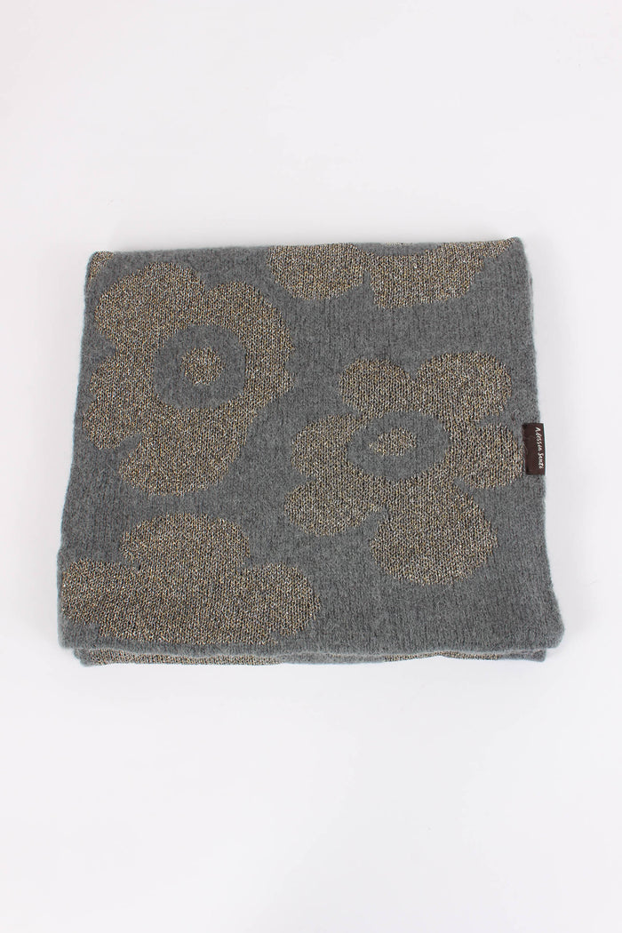 Sciarpa Fiori Grigio Scuro