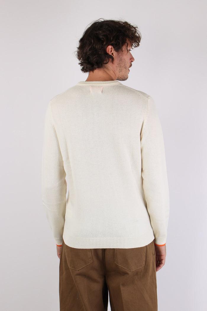 Maglia Lana Logo Bianco-5