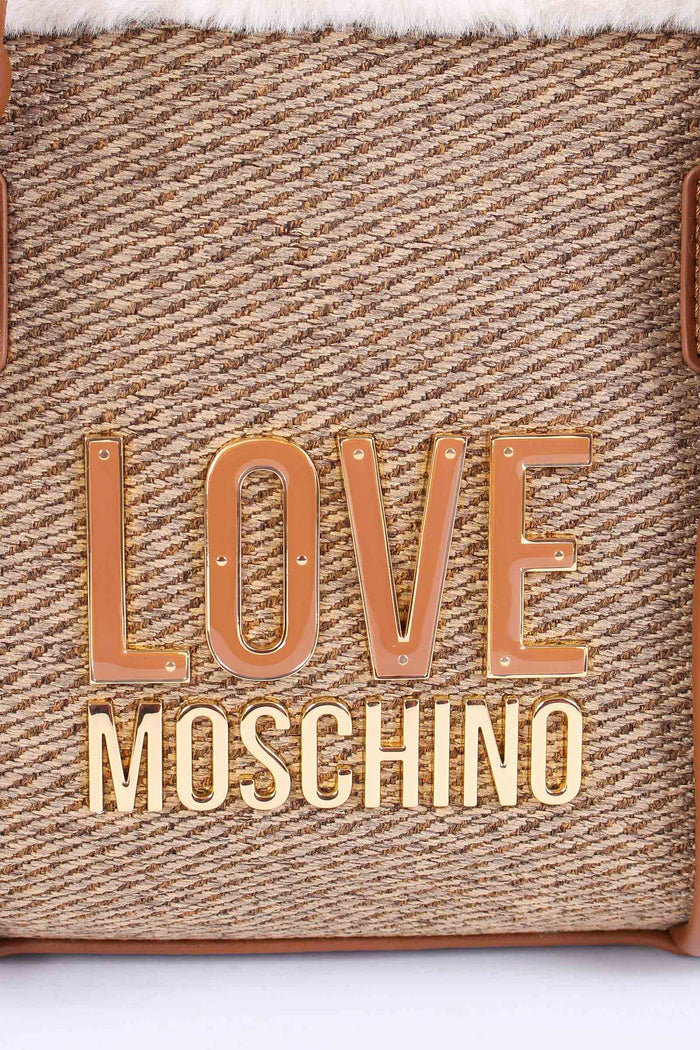 Shopping Piccola Ecopelliccia Cuoio-6