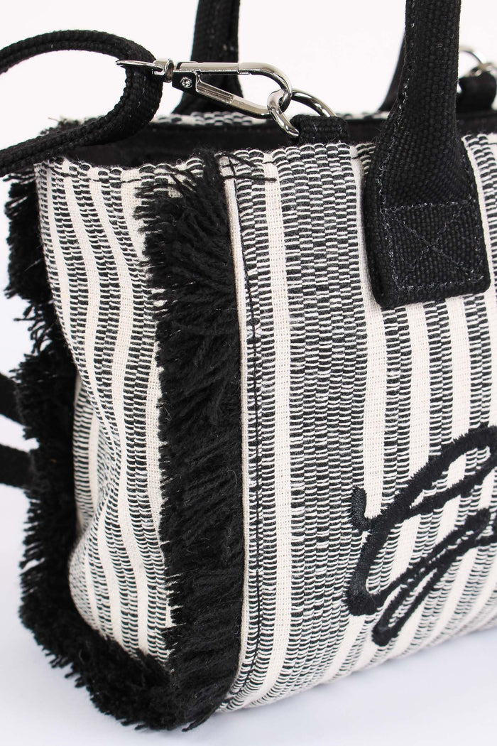 Mini Tote Frange Riga Nero-6
