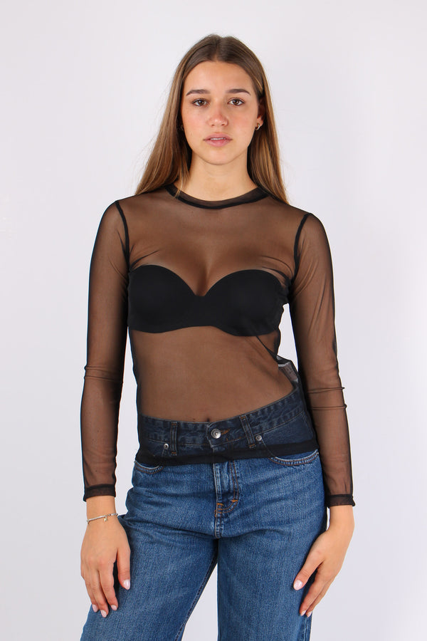 T-shirt M/l  Tulle Nero