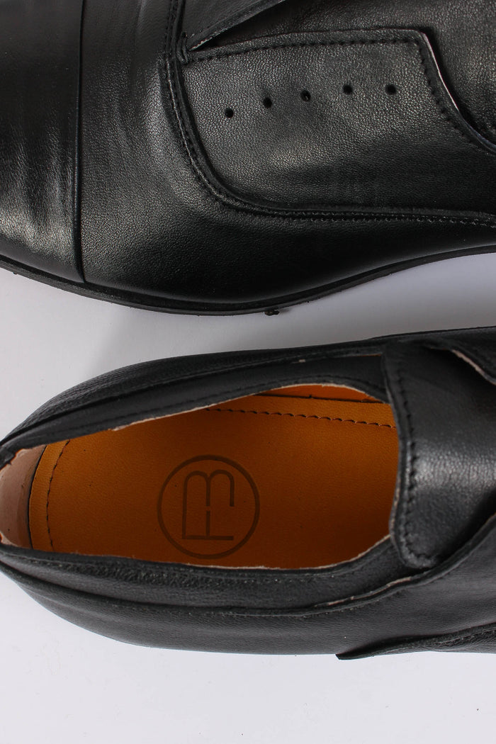 Francesina Elasticizzata Nero-5