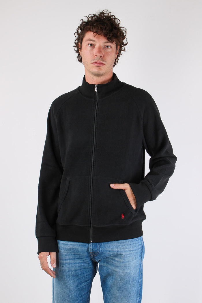 Felpa Full Zip Polo Black