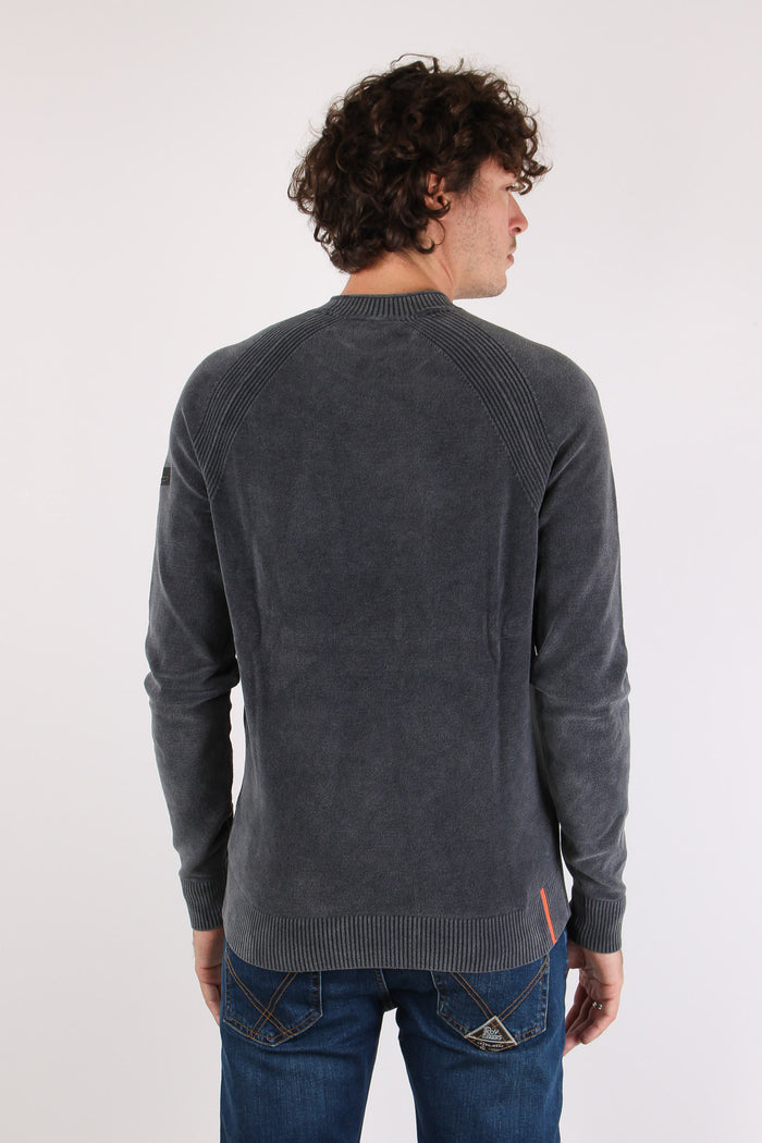 Girocollo Ciniglia Blue Black-5