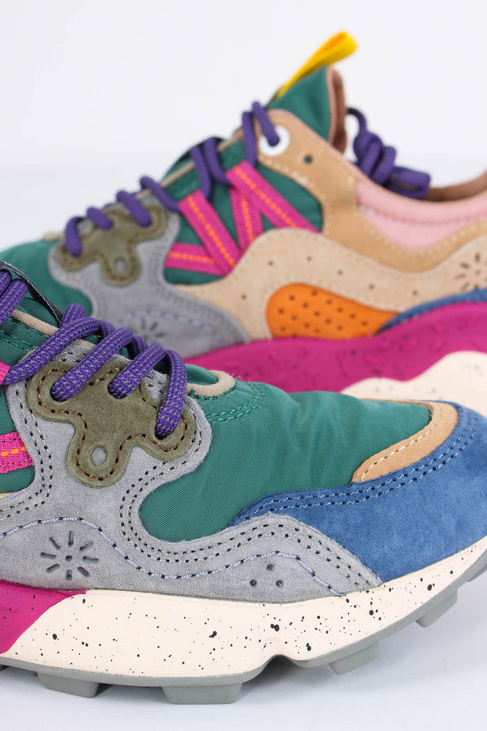 Sneakers Yamano Suede Nylon Petrol/stone-7