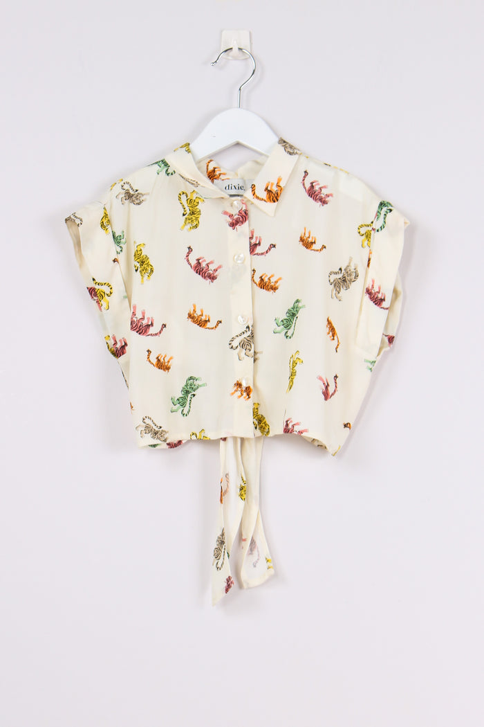 Camicia Fantasia Tigre Multicolor