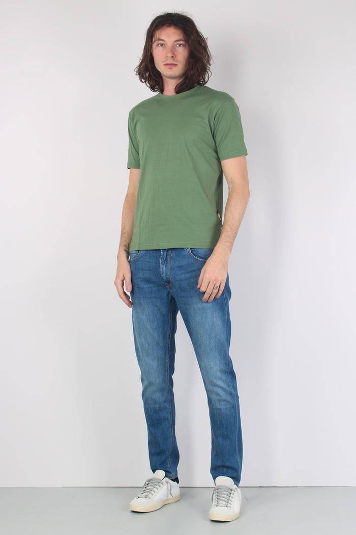 T-shirt Basica Girocollo Green-3